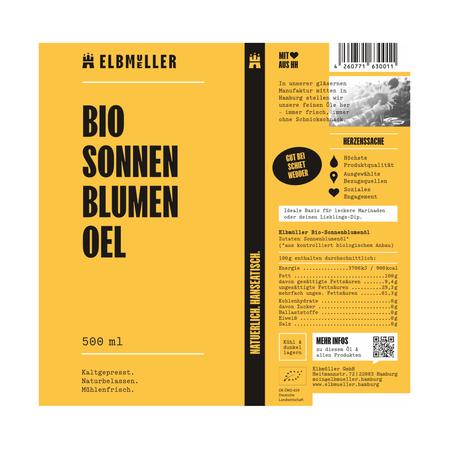 Bio-Sonnenblumenöl