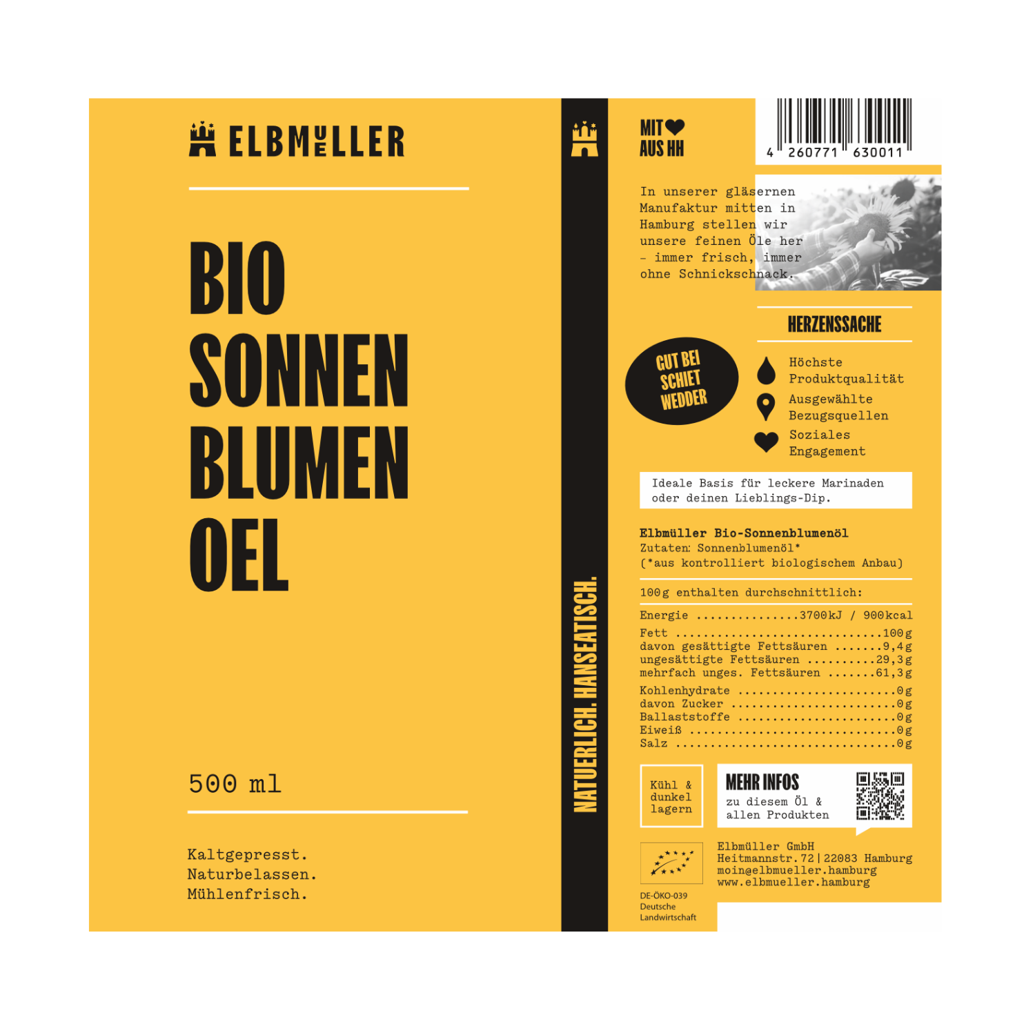 Bio Sonnenblumenöl